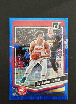 2023-24 Panini Donruss De'Andre Hunter #24 47/49 Blue Choice
