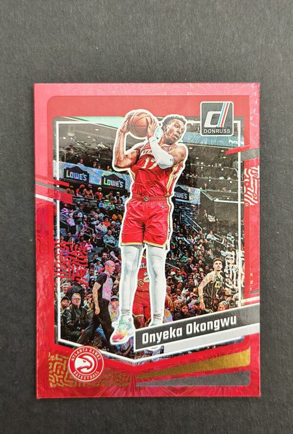 2023-24 Panini Donruss Onyeka Okongwu #67 44/88 Red Fireworks