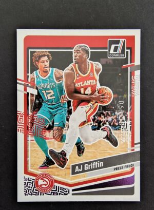 2023-24 Panini Donruss AJ Griffin #93 065/199 Press Proof