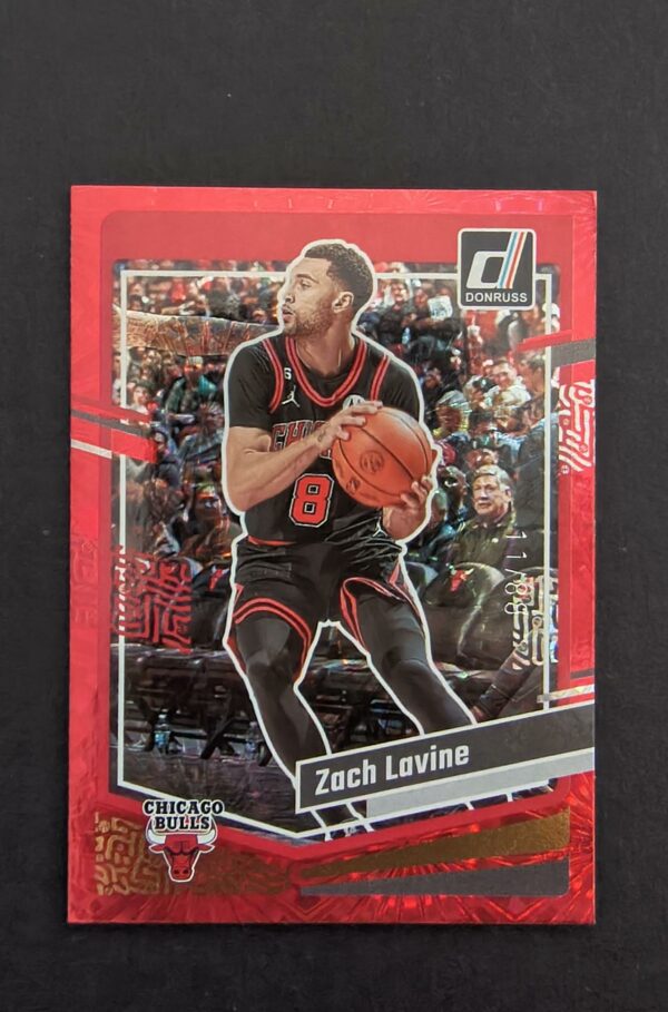 2023-24 Panini Donruss Zach Lavine #28 11/88 Red Fireworks