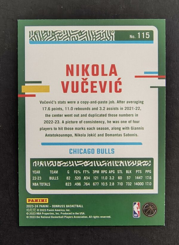 2023-24 Panini Donruss Nikola Vucevic #115 89/99 Red Choice