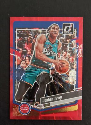 2023-24 Panini Donruss Jaden Ivey #135 76/99 Red Laser