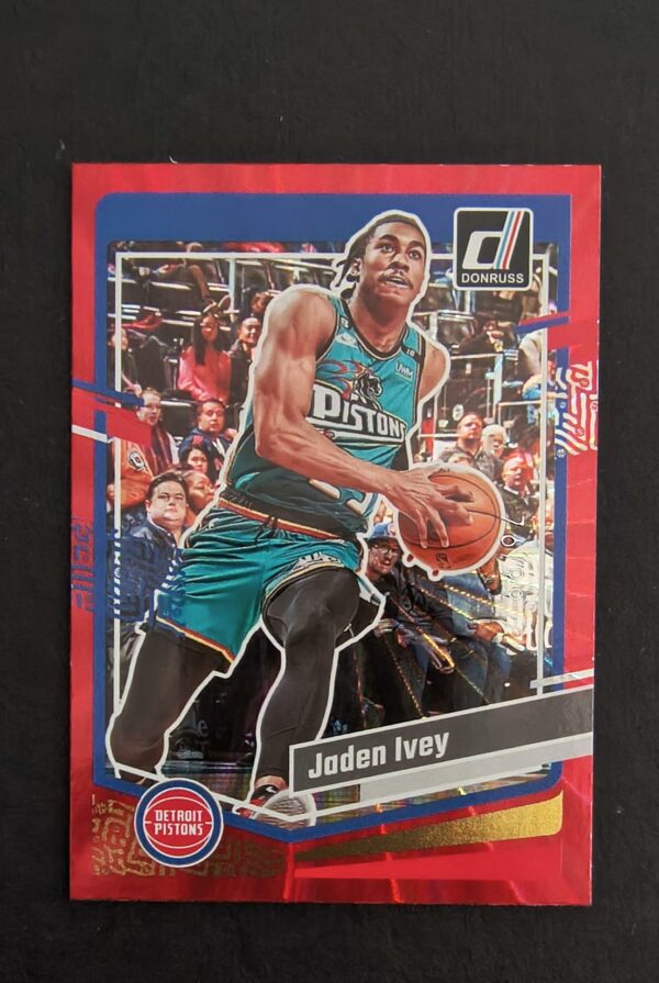 2023-24 Panini Donruss Jaden Ivey #135 76/99 Red Laser