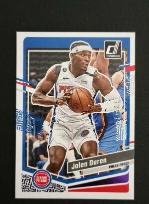 2023-24 Panini Donruss Jalen Duren #104 139/199 Press Proof