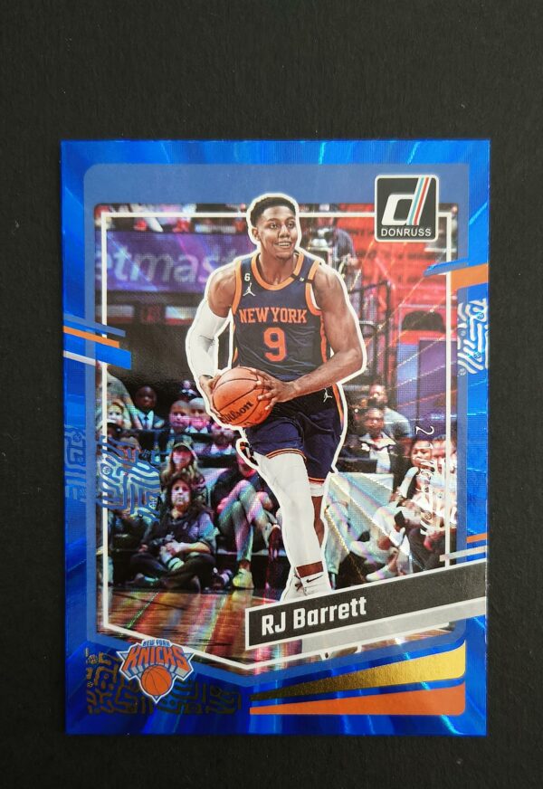 2023-24 Panini Donruss RJ Barrett #57 21/49 Blue Laser