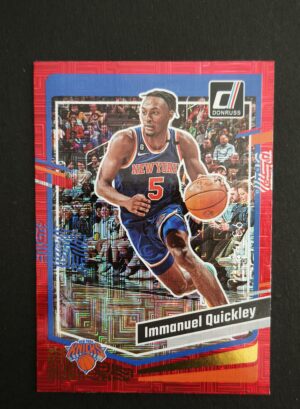 2023-24 Panini Donruss Immanuel Quickley #21 93/99 Red Choice