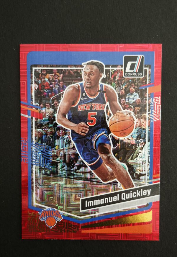 2023-24 Panini Donruss Immanuel Quickley #21 93/99 Red Choice