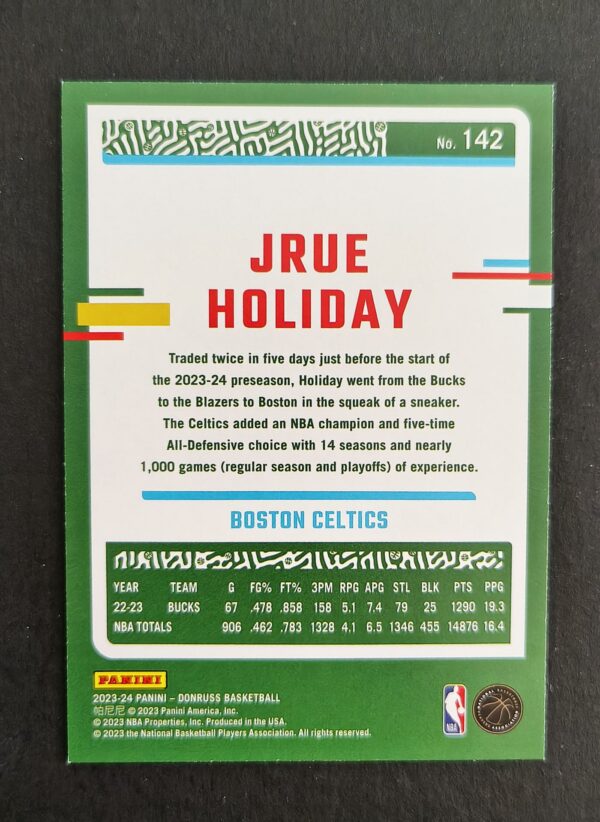 2023-24 Panini Donruss Jrue Holiday #142 36/99 Red Laser