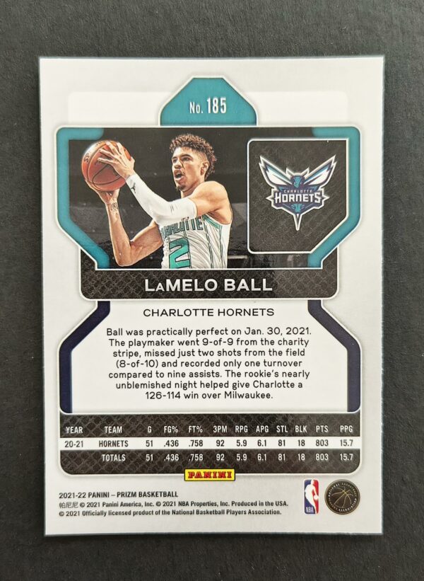 2021-22 Panini Prizm Lamelo Ball #185