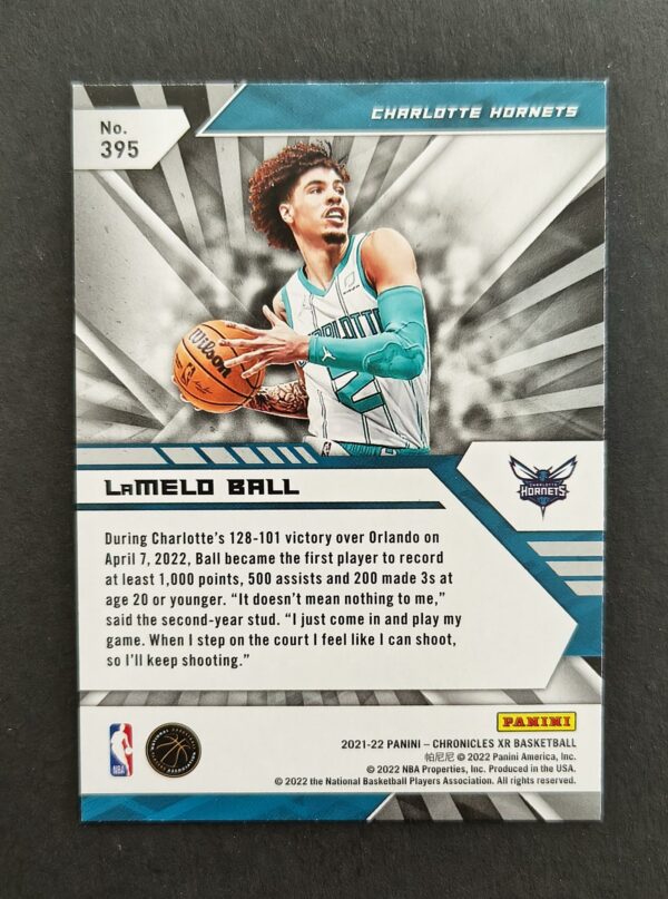 2021-22 Panini Chronicles XR Lamelo Ball #395 Pink