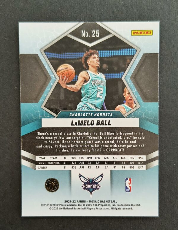 2021-22 Panini Mosaic Lamelo Ball #25