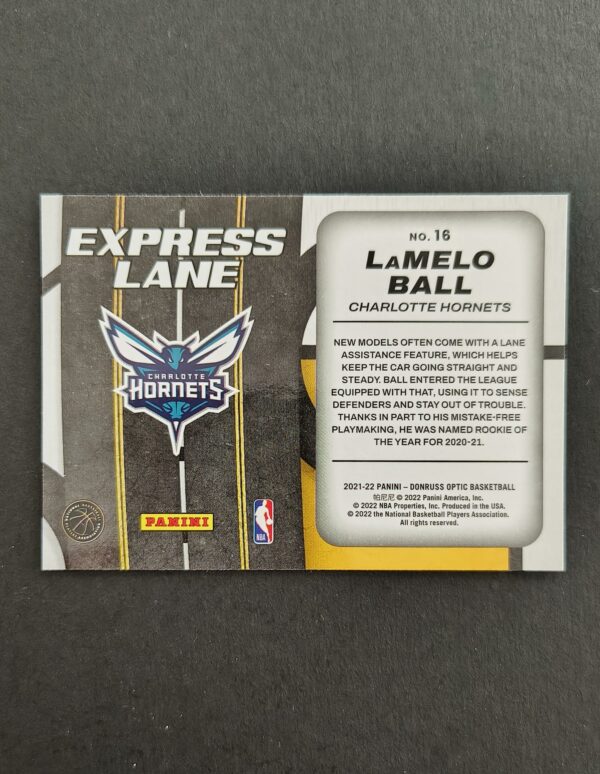 2021-22 Panini Optic Express Lane Lamelo Ball #16