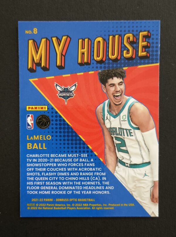 2021-22 Panini Optic My House Lamelo Ball #8