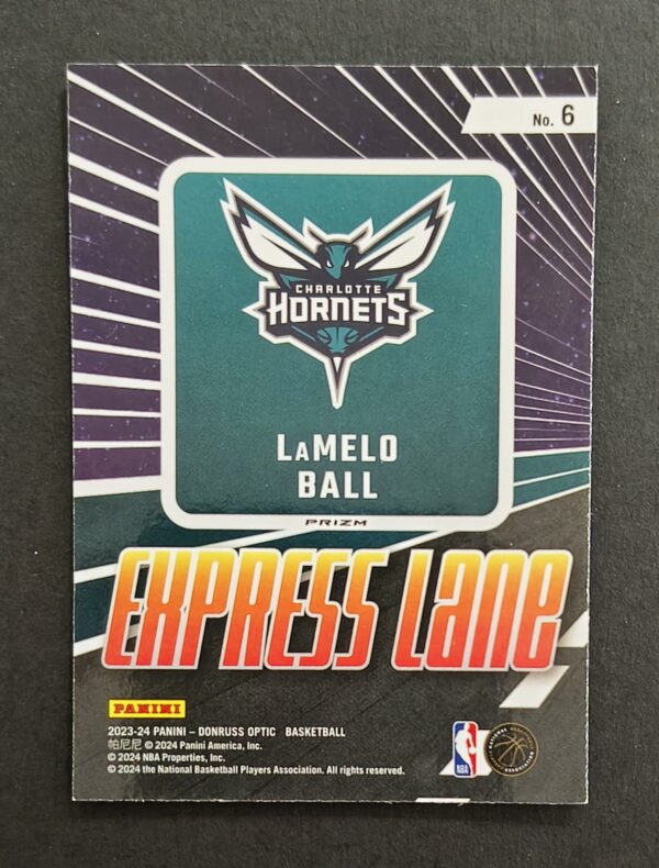 2023-24 Panini Optic Express Lane Lamelo Ball #6 Purple