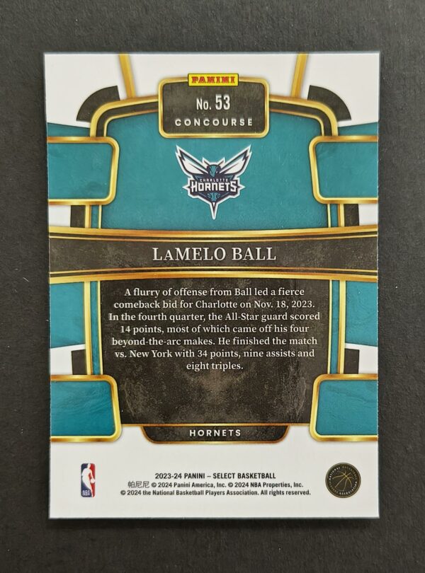 2023-24 Panini Select Lamelo Ball #53 Concourse