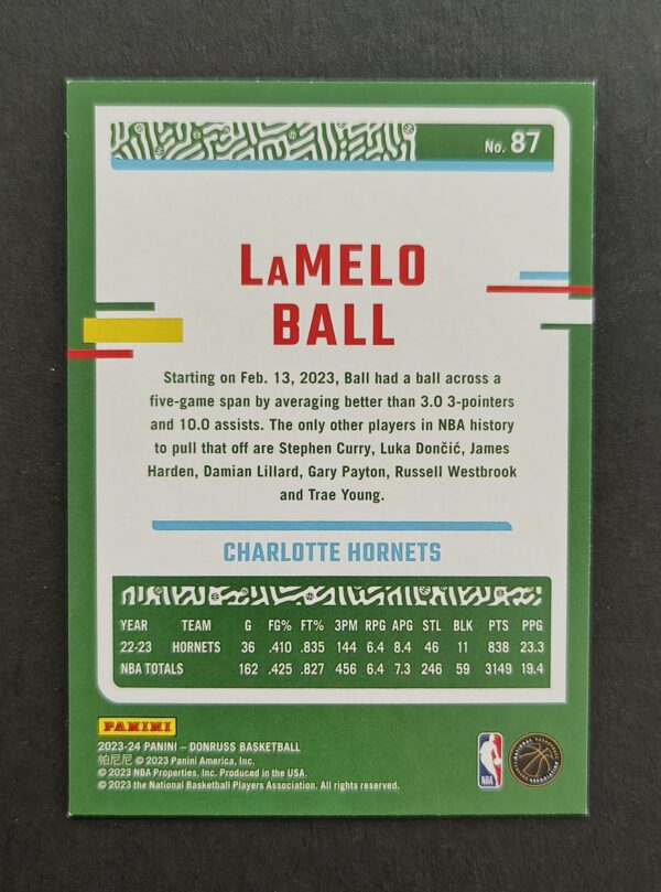 2023-24 Panini Donruss Lamelo Ball #87