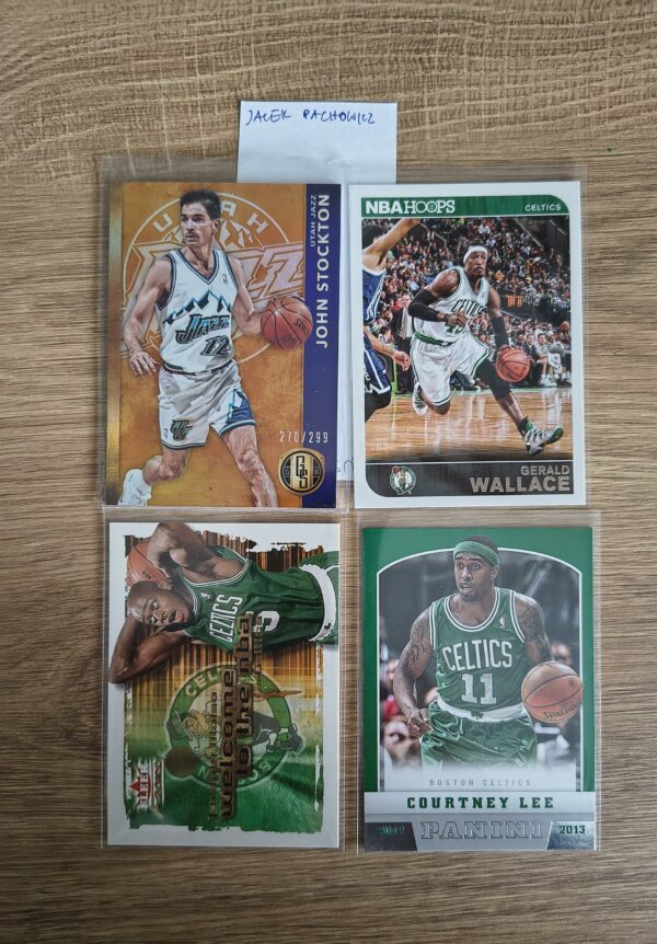 Zestaw 4 kart Celtics, Jazz