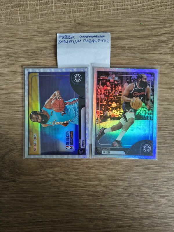 2025-26 Topps Hoops James Harden - zestaw 2szt - Sebastian Paszkiewicz