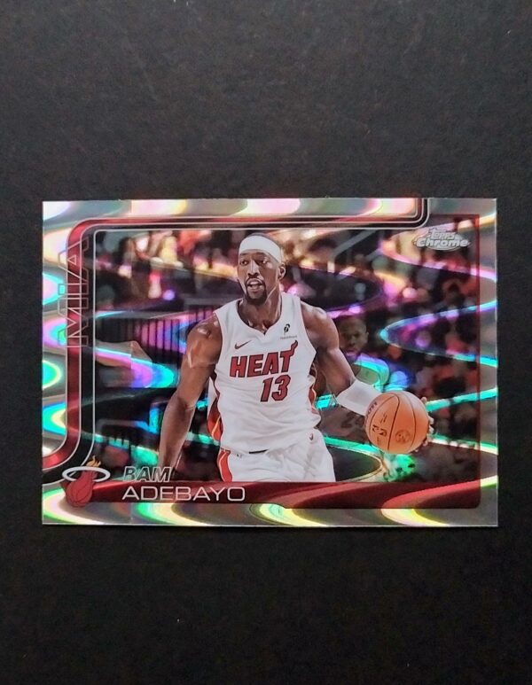 2025-26 Topps Chrome Bam Adebayo #138 Ray Wave Refractor