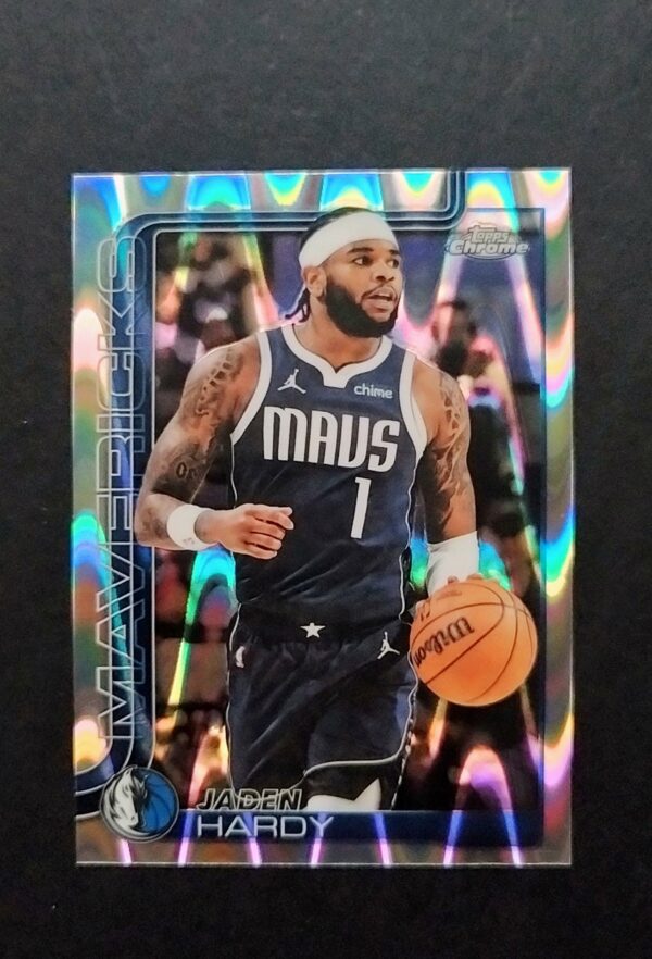 2025-26 Topps Chrome Jaden Hardy #60 Ray Wave Refractor