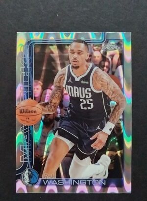 2025-26 Topps Chrome PJ Washington #19 Ray Wave Refractor