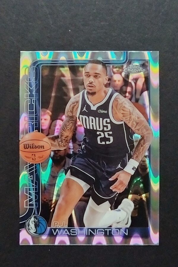 2025-26 Topps Chrome PJ Washington #19 Ray Wave Refractor