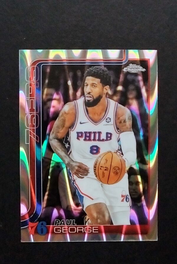2025-26 Topps Chrome Paul George #171 Ray Wave Refractor