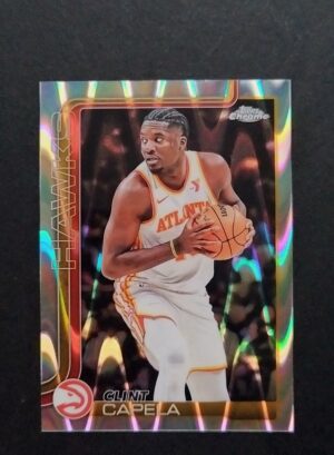 2025-26 Topps Chrome Clint Capela #81 Ray Wave Refractor
