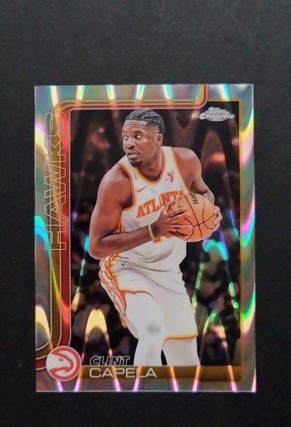 2025-26 Topps Chrome Clint Capela #81 Ray Wave Refractor