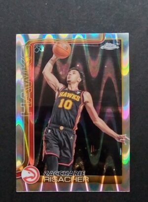 2025-26 Topps Chrome Zaccharie Risacher #2 Ray Wave Refractor