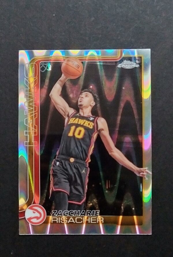 2025-26 Topps Chrome Zaccharie Risacher #2 Ray Wave Refractor