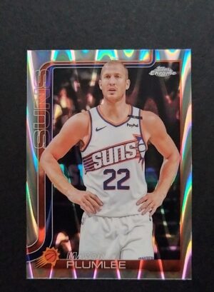 2025-26 Topps Chrome Mason Plumlee #106 Ray Wave Refractor
