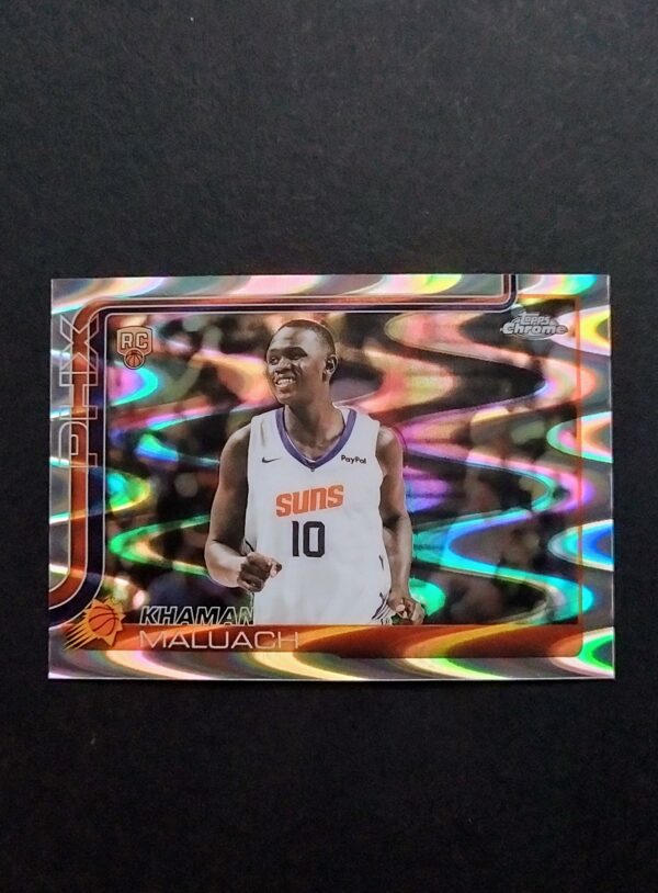 2025-26 Topps Chrome Khaman Maluach #260 Ray Wave Refractor