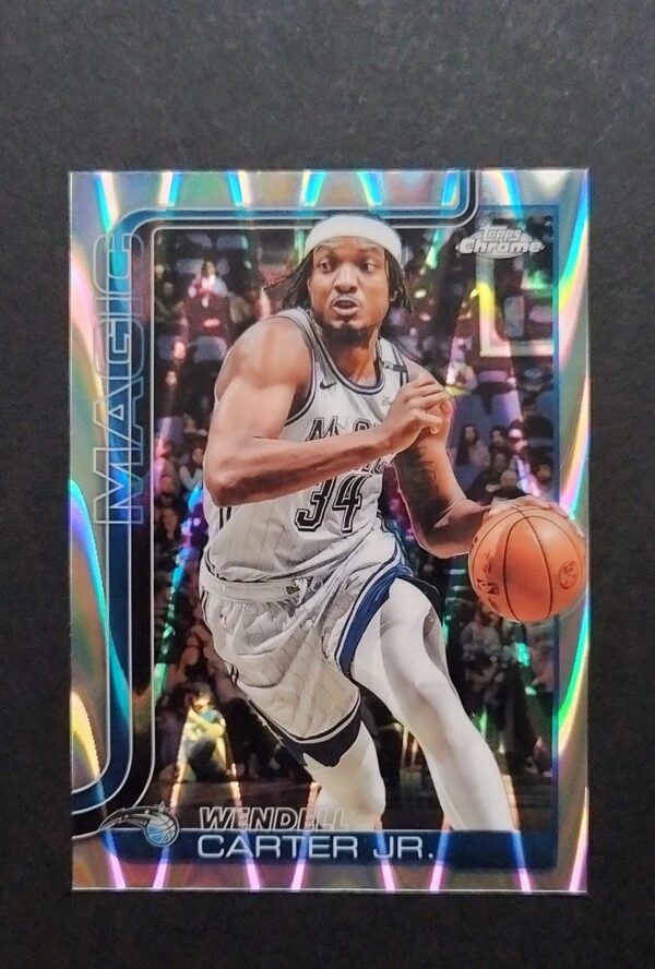 2025-26 Topps Chrome Wendell Carter Jr #113 Ray Wave Refractor