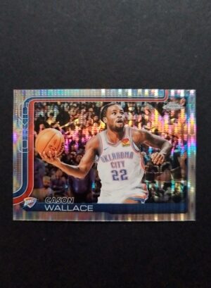 2025-26 Topps Chrome Cason Wallace #191 Pulsar Refractor