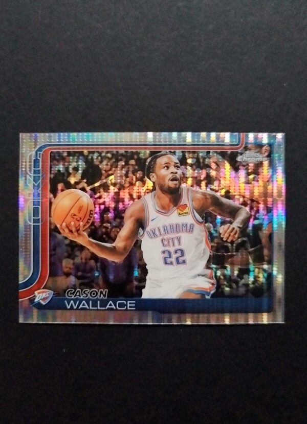 2025-26 Topps Chrome Cason Wallace #191 Pulsar Refractor