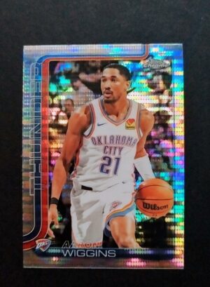 2025-26 Topps Chrome Aaron Wiggins #196 Pulsar Refractor