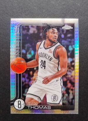 2025-26 Topps Chrome Cam Thomas #85 Hyper Prism Refractor