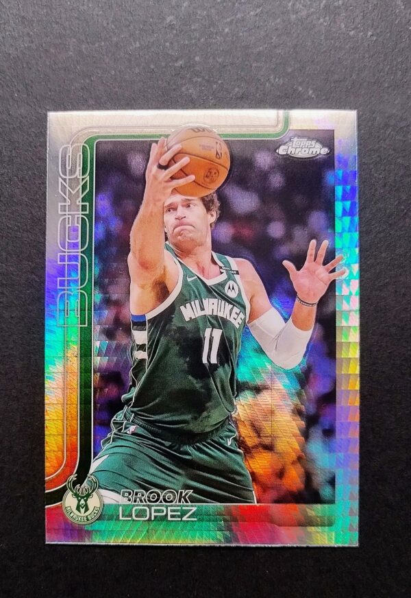 2025-26 Topps Chrome Brook Lopez #159 Hyper Prism Refractor