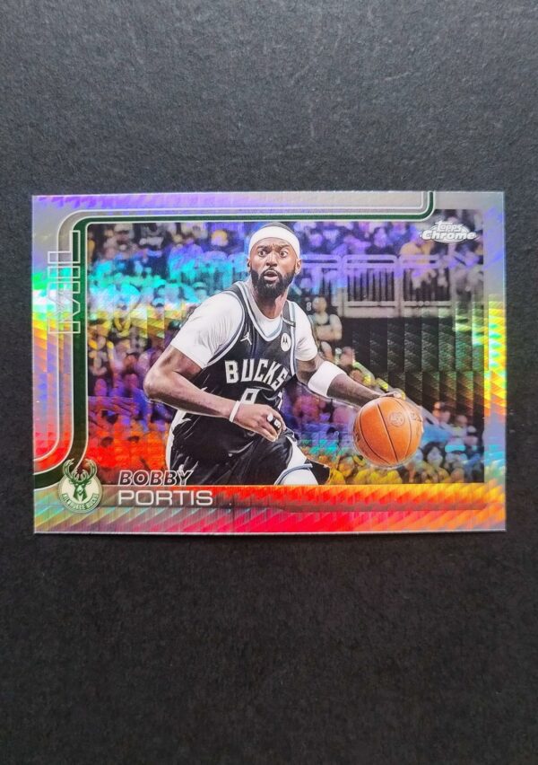 2025-26 Topps Chrome Bobby Portis #124 Hyper Prism Refractor