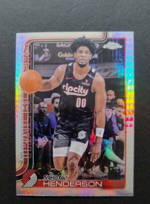 2025-26 Topps Chrome Scoot Henderson #166 Hyper Prism Refractor
