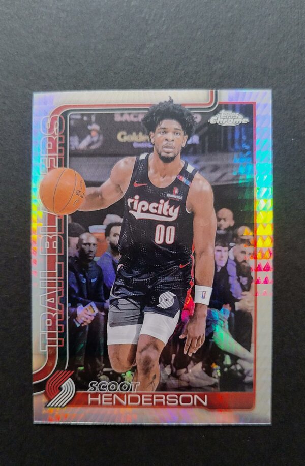 2025-26 Topps Chrome Scoot Henderson #166 Hyper Prism Refractor