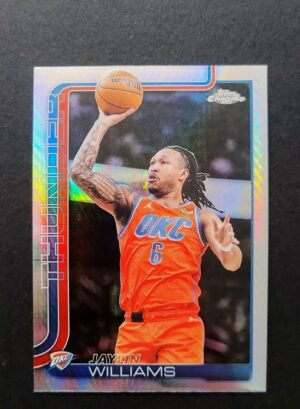 2025-26 Topps Chrome Jaylin Williams #105 Hyper Prism Refractor
