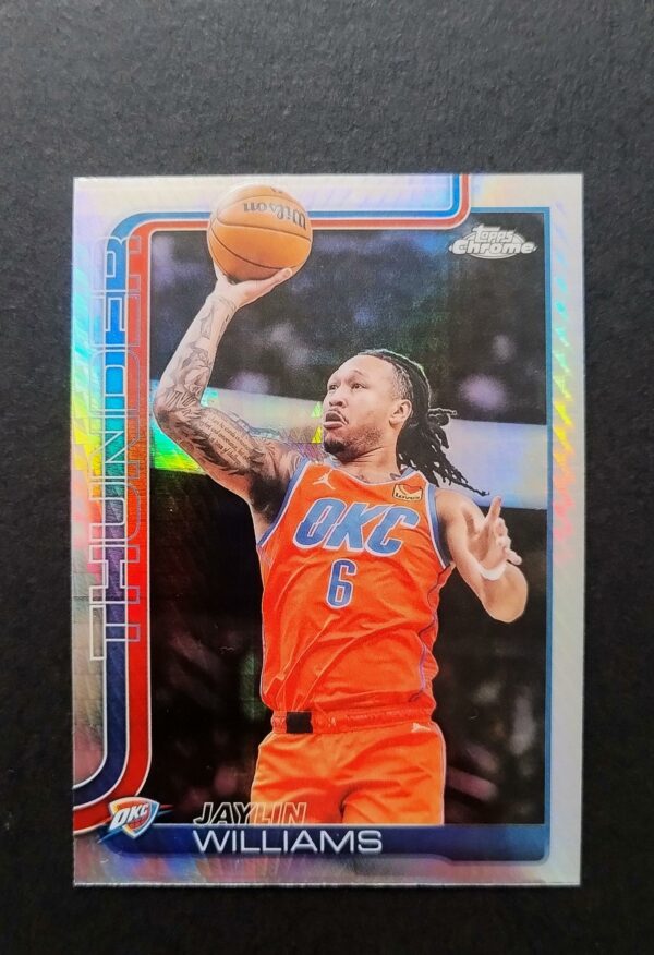 2025-26 Topps Chrome Jaylin Williams #105 Hyper Prism Refractor