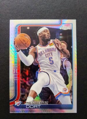 2025-26 Topps Chrome Luguentz Dort #177 Hyper Prism Refractor