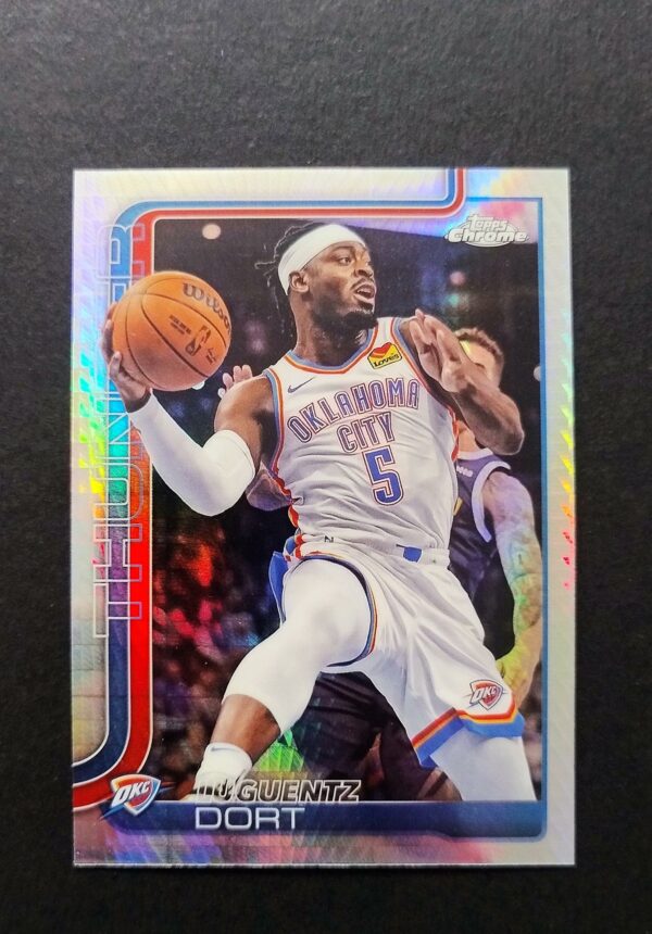 2025-26 Topps Chrome Luguentz Dort #177 Hyper Prism Refractor