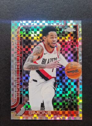 2025-26 Topps Chrome Anfernee Simons #122 Xfractor