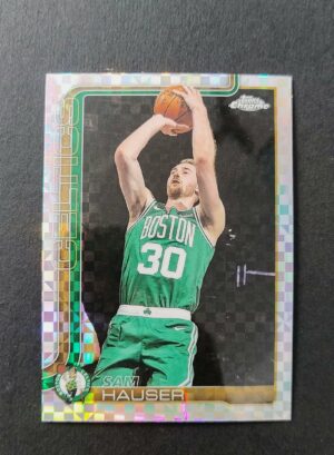 2025-26 Topps Chrome Sam Hauser #14 Xfractor