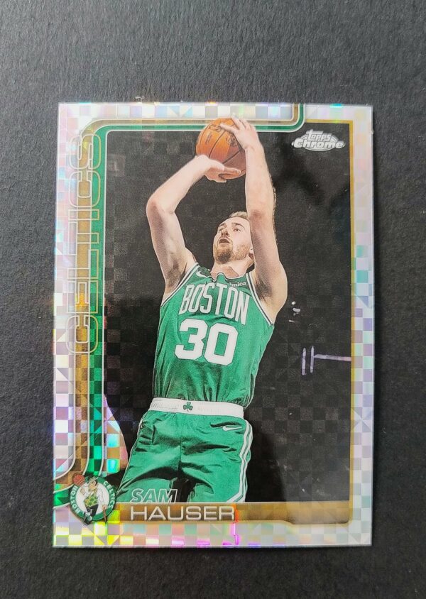 2025-26 Topps Chrome Sam Hauser #14 Xfractor