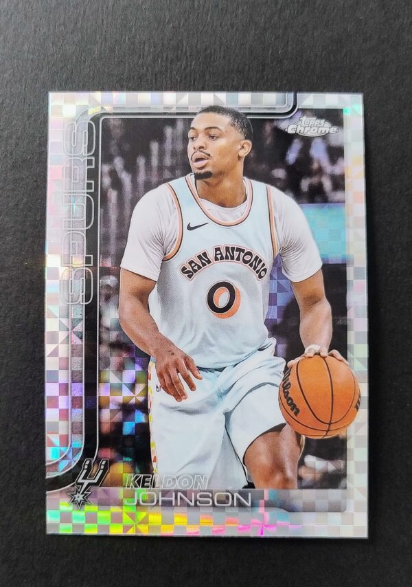 2025-26 Topps Chrome Keldon Johnson #220 Xfractor